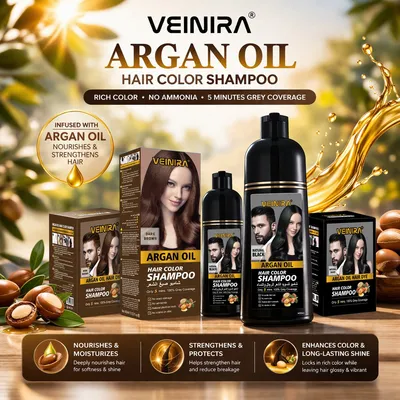 Halal Veinira Hair Care Product Hair Color Dye Hair Shampoo for Home Use Tintes Para EL Cabello Wholesale Beauty Cosmetics Products