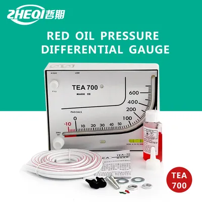 Hydraulic Pressure Differential Meter for Tea700 Red Oil Inclined Pipe Pressure Differential Meter in Purification Room