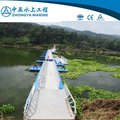 Good Quality Plastic Floating Bridge with Safety Railing