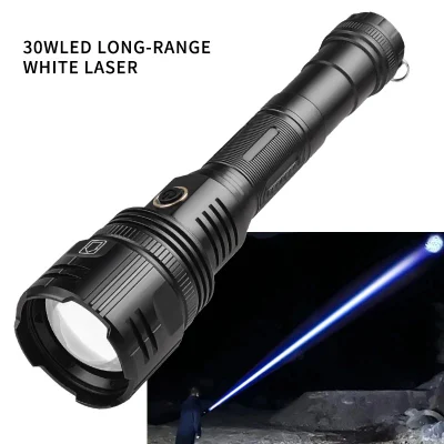 Tactical Flashlights Rechargeable High Lumens Xhp90 Super Bright Powerful Emergency Handheld Flashlight for Camping Hiking
