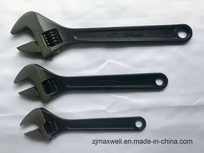 High Quality Black Finish Adjustable Wrench