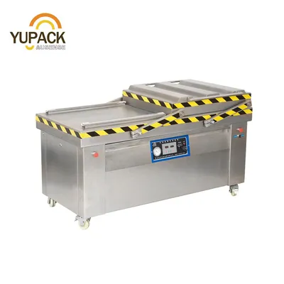 Dz800/2s Double Chamber Food Packer Packaging/Pack/Vacuum Packing Machine for Meat Chicken Fish