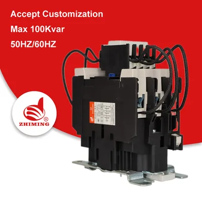 Zhiming Cj19 AC Electrical Contactor Three-Phase Power Capacitor Magnetic Switching Overload Protector