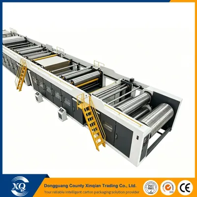 Premium Quality Output Continuous Operation 2/3/5/7 Ply Corrugated Cardboard Production Line