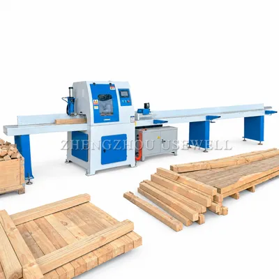 Automatic CNC Cross Cut Saw for Wood Electronic Timber Cutting Machine