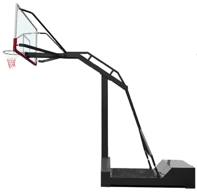 Portable Box Type Basketball Stand with Tempered Glass