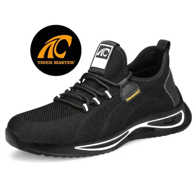 Anti-Slip Oil Resistant Steel Toe Puncture-Proof Breathable Warehouse Safety Shoes for Summer