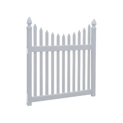 6 X 8 Modern Semi Private Vinyl Fence