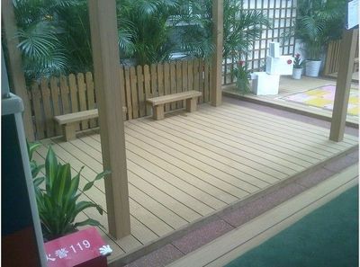 Low Cost Recyclable Wood Plasitic Composite Decking for Garden Floor