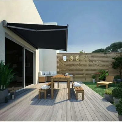 Hot Sale Balcony Garden Motorized Remote Control Outdoor Full Cassette Retractable Awning