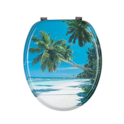 Good Finish Non Brittle MDF Printing Antibacterial Coating Toilet Seats for OEM Production