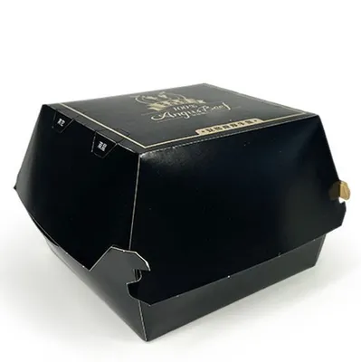 Wholesale Custom Fast Food Paper Burger Box Packaging