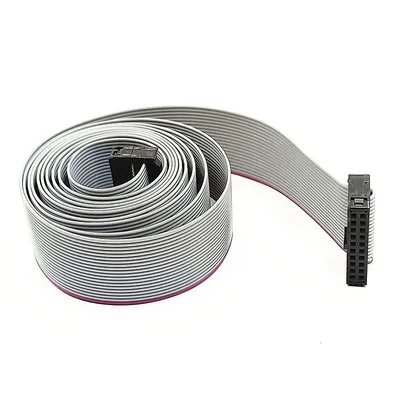 2.54mm Pitch IDC 20-Pin F/F Connector Extension Flat Ribbon Cable 150cm Lengt
