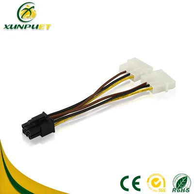 Customized Data 4 Pin Transformer Wire Power Cable PCI Adapter
