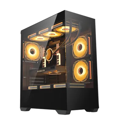 Tempered Glass Sea View Gaming Case Desktop Gabinet Computer Case
