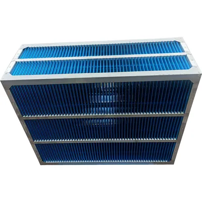 Cross Flow Hydrophilic Aluminum Plate Air to Air Heat Recovery Exchanger Core