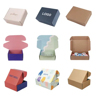 Product Customize Mailer Box Packaging Printing Clothes Apparel Corrugated Custom Wig Boxes with Logo Packaging