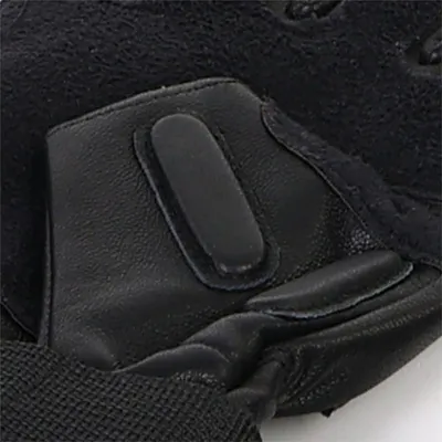 Adjustable Wrist Strap Sheepskin Tactical Half Finger Gloves for Outdoor