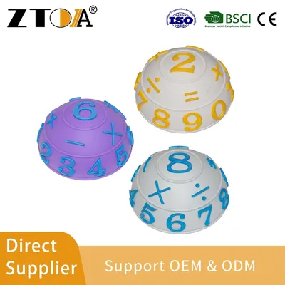 Eco-Friendly PVC Math Symbol Stepping Stone Toddler Cognitive Learning Ball