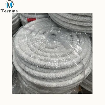 High Temperature Resistant Flexible Round Braided Ceramic Fiber Rope