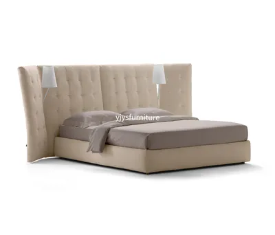 Modern Bed Fabric and Leather Customized Bed
