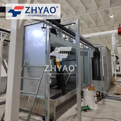 Zhyao 2023 Croatia Project Sliding Track Powder Coating Spraying for Metal Coatings