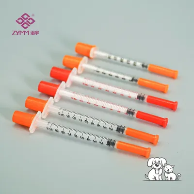 Affordable U40 Pet Insulin Syringe for Cost Effective Diabetes Care Veterinary Insulin Syringe