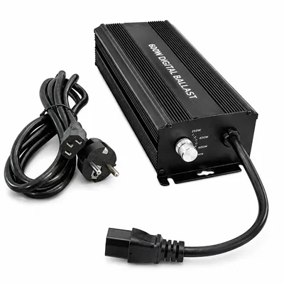 HPS 600W Electronic Digital Dimmable Ballast Black Color