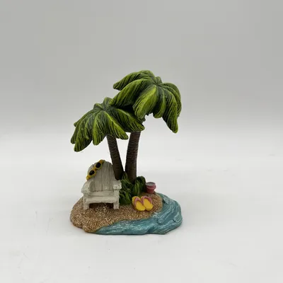 Basic Customization Mini Mermaid Beach Palm Tree Shade Fairy Garden Kits Accessory Decoration