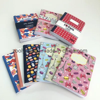Customized Collection Printing Soft Cover A6 Pocket Notebook Sewing Binding Promotional Gift Notebooks with Gold Stamping