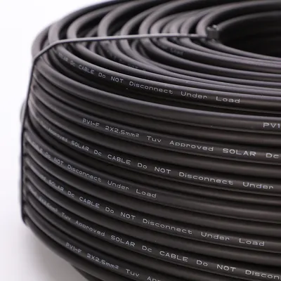 Xlpo Insulation 2X10mm2 Twin Core Red Black TUV DC Solar PV Cable