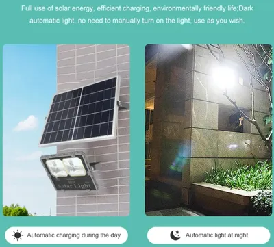 LED Solar Powered Floodlight with Remote Control
