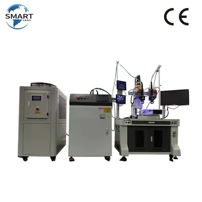 High Performance Nozzle Positioning Double Head Qcw Fiber Laser Welding Machine