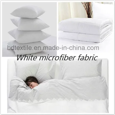 Optical White Microfiber Fabric, off White Microfiber Bed Sheet Fabric