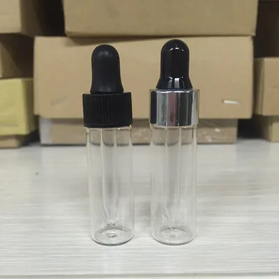 1 DRAM 4ml Tubular Glass Vial with Glass Dropper