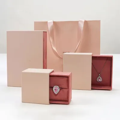 Custom Logo Printing Bridge Paper Drawer Slider Gift Jewellery Packaging Box Wholesale