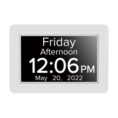 All New Wall Clocks with Day and Date LED Display with 8inch White Nz UK Us