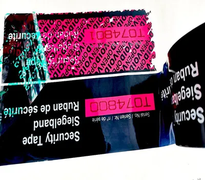 Customized Company Logo Tamper Warranty Void Seal/Label/Sticker Packing Tape