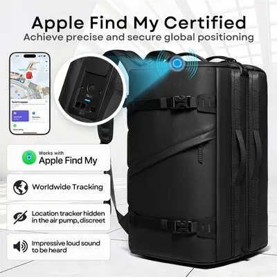 Expandable Applicable to (Apple IOS) Find My Waterproof Laptop Vacuum Compression Backpack