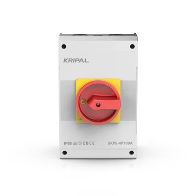 VDE Kripal 100A Isolator Switch Single 2way 3phase Waterproof Rotary Switch