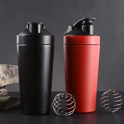 750ml Stainless Steel Sports Protein Shaker Water Drinking Bottle