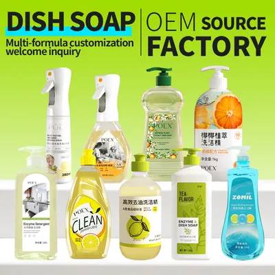 OEM or ODM Brand Good Quality Daily Use Fruit Flavor Dish Wash Liquid Detergent