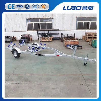 6.46m FRP600r Single Axle Boat Trailer for Rubber Boat Rib Boat Sailboat Trailer Catamaran Trailer Bass Boat Trailer