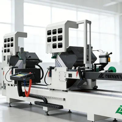 Window Door Machine CNC Double Head Cutting Saw for Aluminum Profile Manufacture