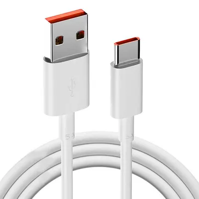 1m 6A USB a to USB C Cable Super Fast Charging Type C Data Cables for Android Charger Wires 6A Cable for Huawei Mobile Phones