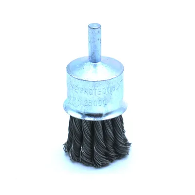 Shaft Mounted Twisted Knot End Brush for Drill