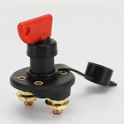 12V/24V 2 Pole on-off-on Rotary Cam Battery Disconnect Switch Manual Transfer Switch for DC Motor Control