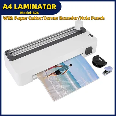 All-in-One A4 Laminator with Corner Rounder for Easy Use
