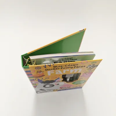 Concealed Wire-O Hardcover File Folder Format Wipe and Clean Pen Sticker Sets Children Books Printing