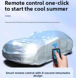 Automatic Car Cover Solar-Powered Car Sun Shade Silver-Coated Water-Resistant Fabric